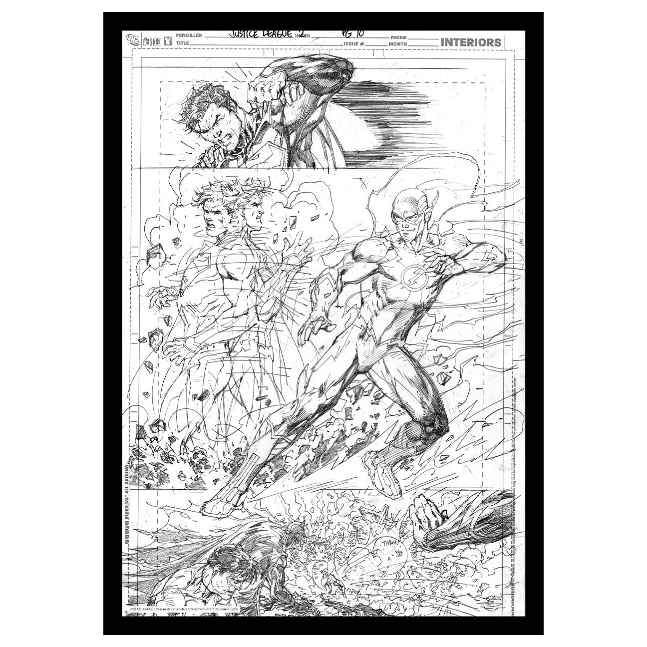 DC Comics Superman & Flash Limited Edition Art Print