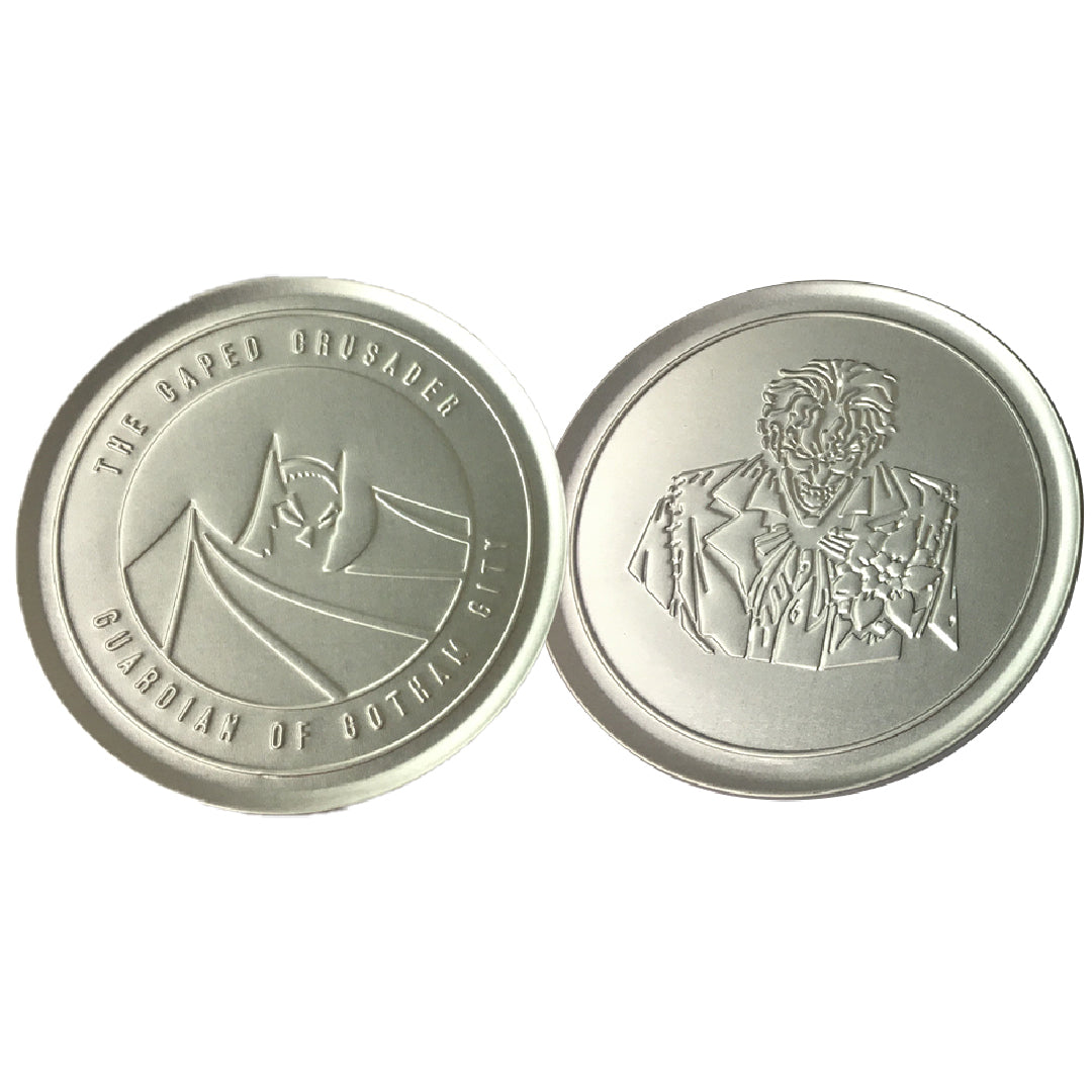 DC Comics Batman Set of 4 Embossed Metal Coasters
