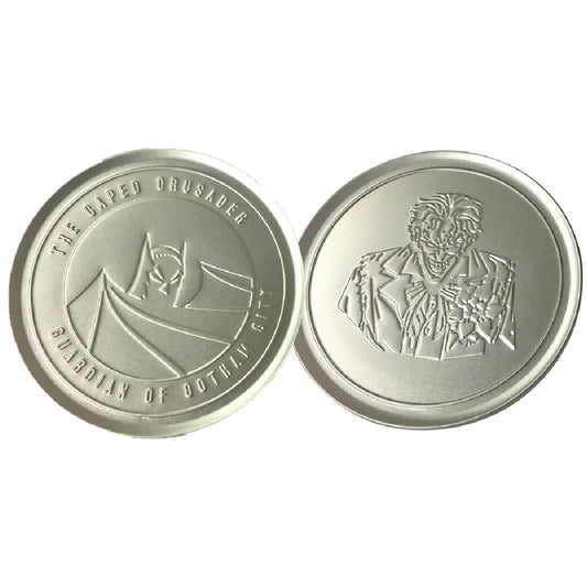 DC Comics Batman Set of 4 Embossed Metal Coasters