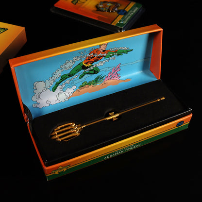DC Comics Aquaman Limited Edition 24k Gold Plated Miniature Replica Trident