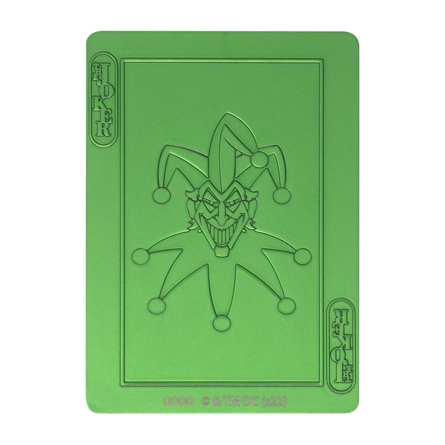 DC The Joker Playing Card Limited Edition Green Ingot