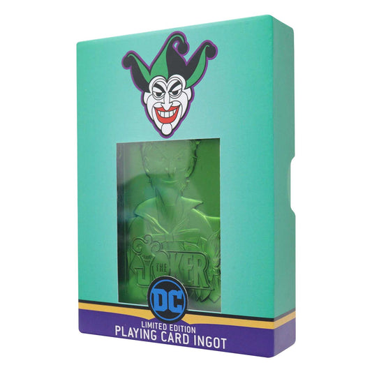 DC The Joker Playing Card Limited Edition Green Ingot