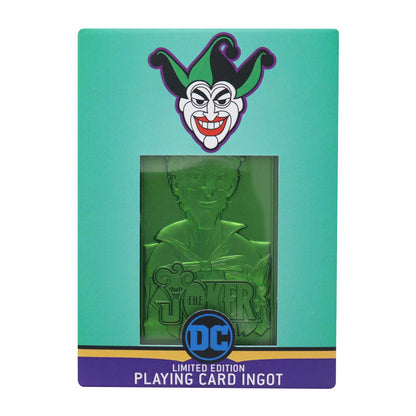 DC The Joker Playing Card Limited Edition Green Ingot