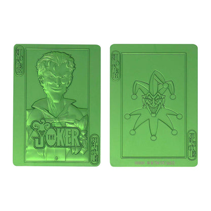 DC The Joker Playing Card Limited Edition Green Ingot