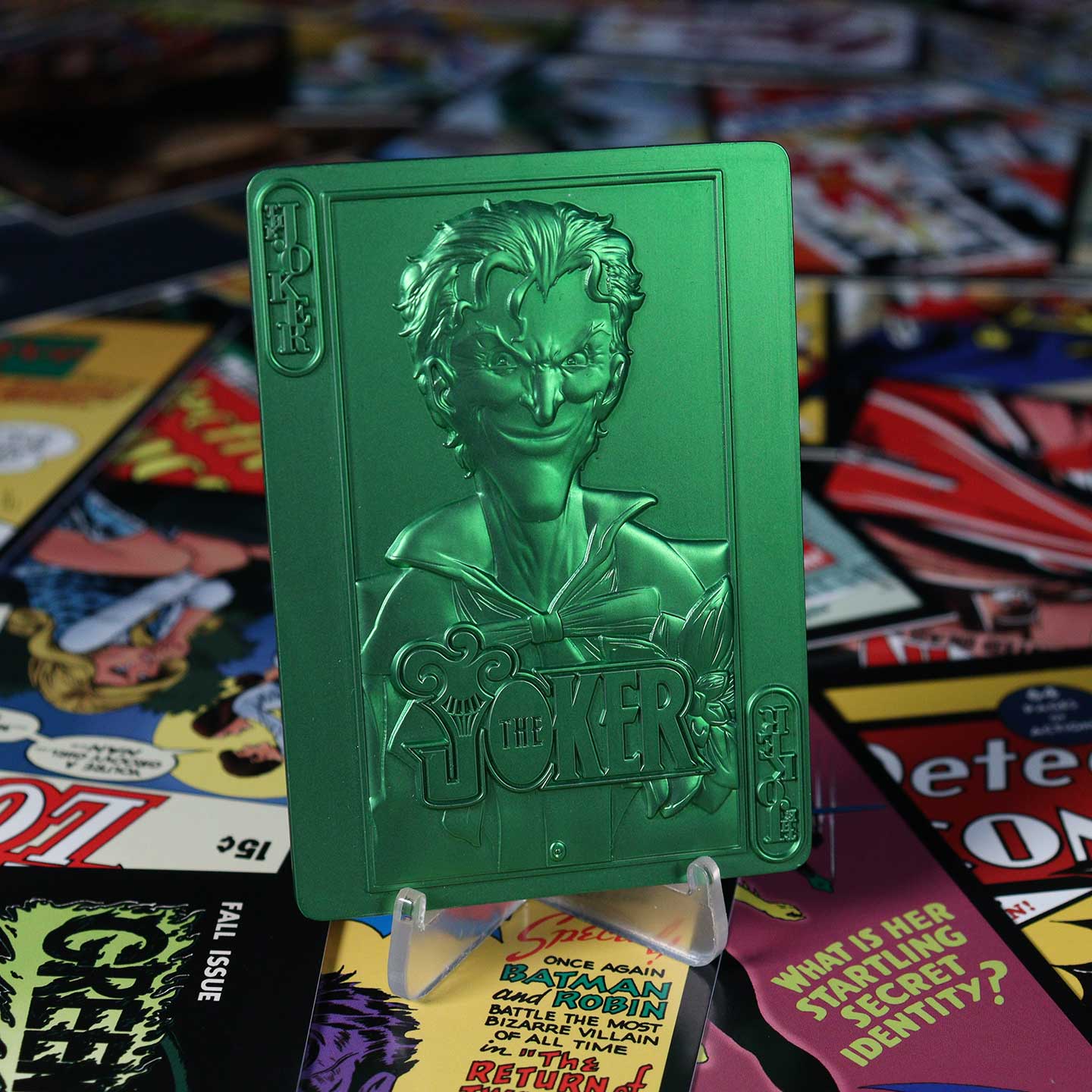 DC The Joker Playing Card Limited Edition Green Ingot