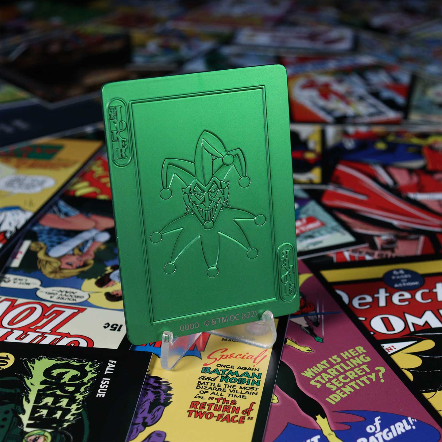 DC The Joker Playing Card Limited Edition Green Ingot