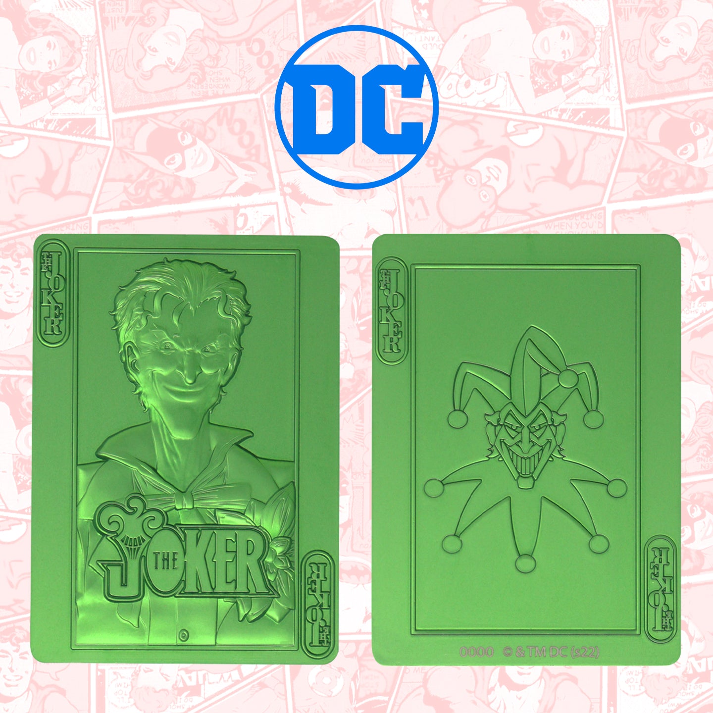 DC The Joker Playing Card Limited Edition Green Ingot