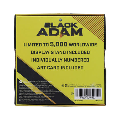DC Comics Black Adam limited edition collectible medallion from Fanattik
