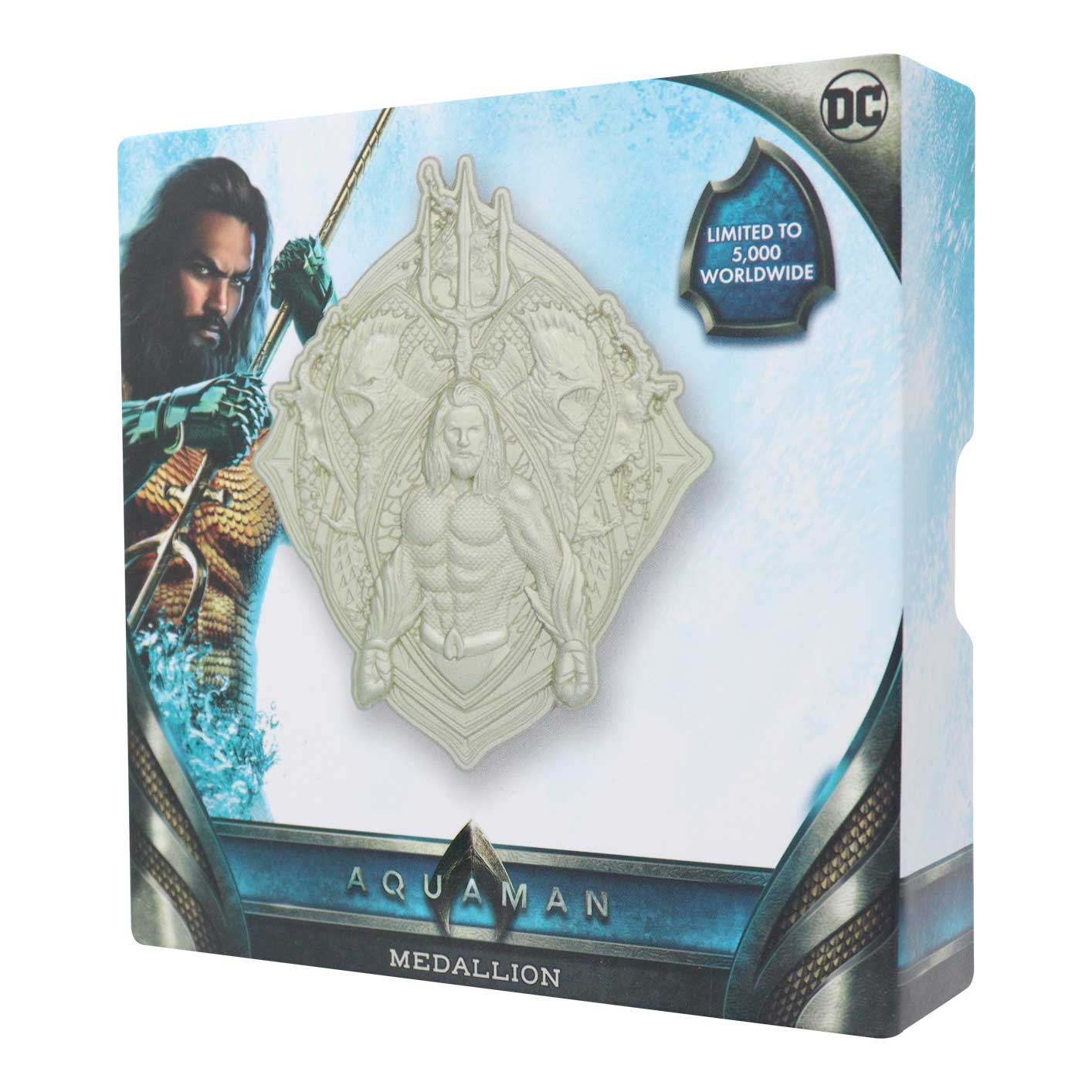 Aquaman collectible metal medallion from Fanattik