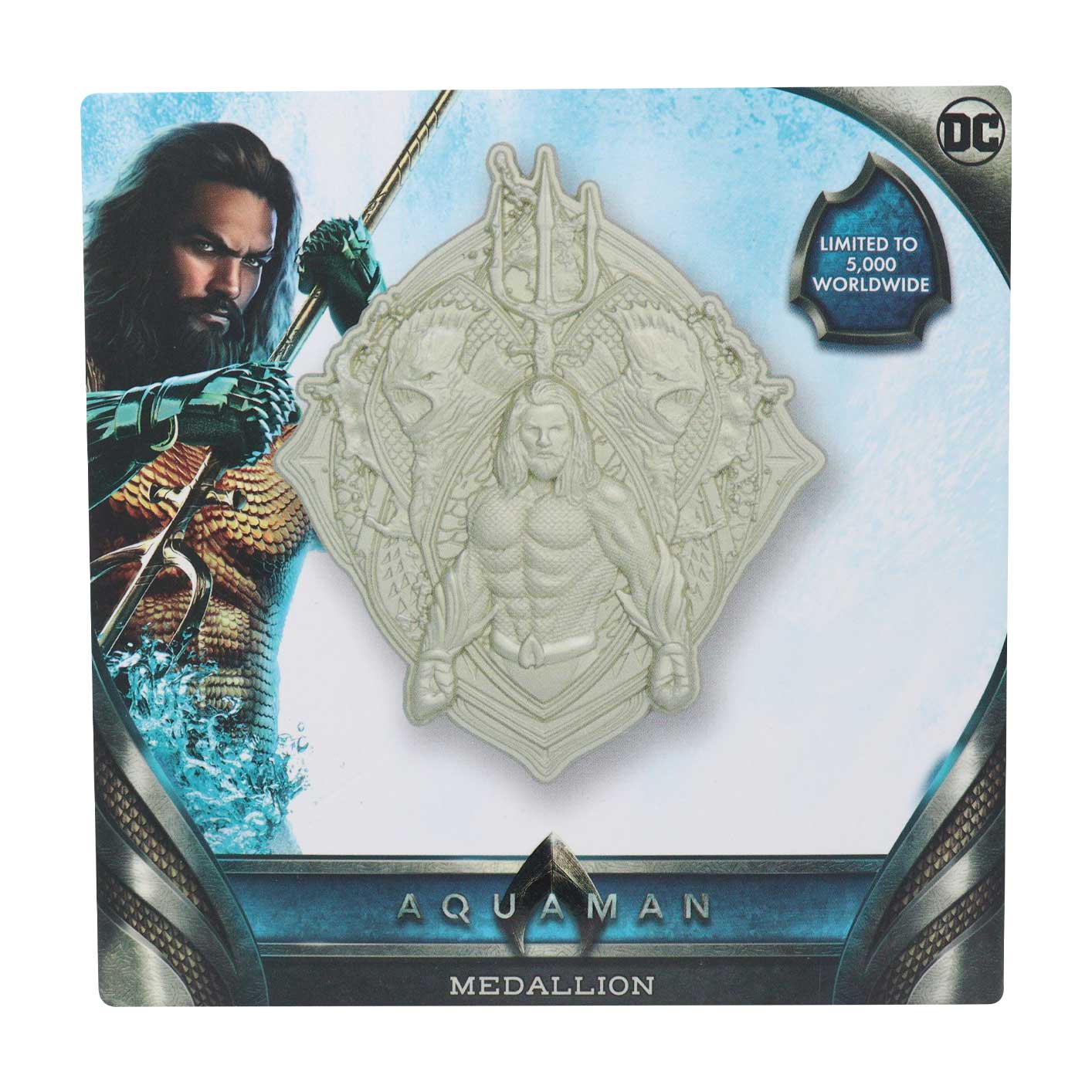 Aquaman collectible metal medallion from Fanattik