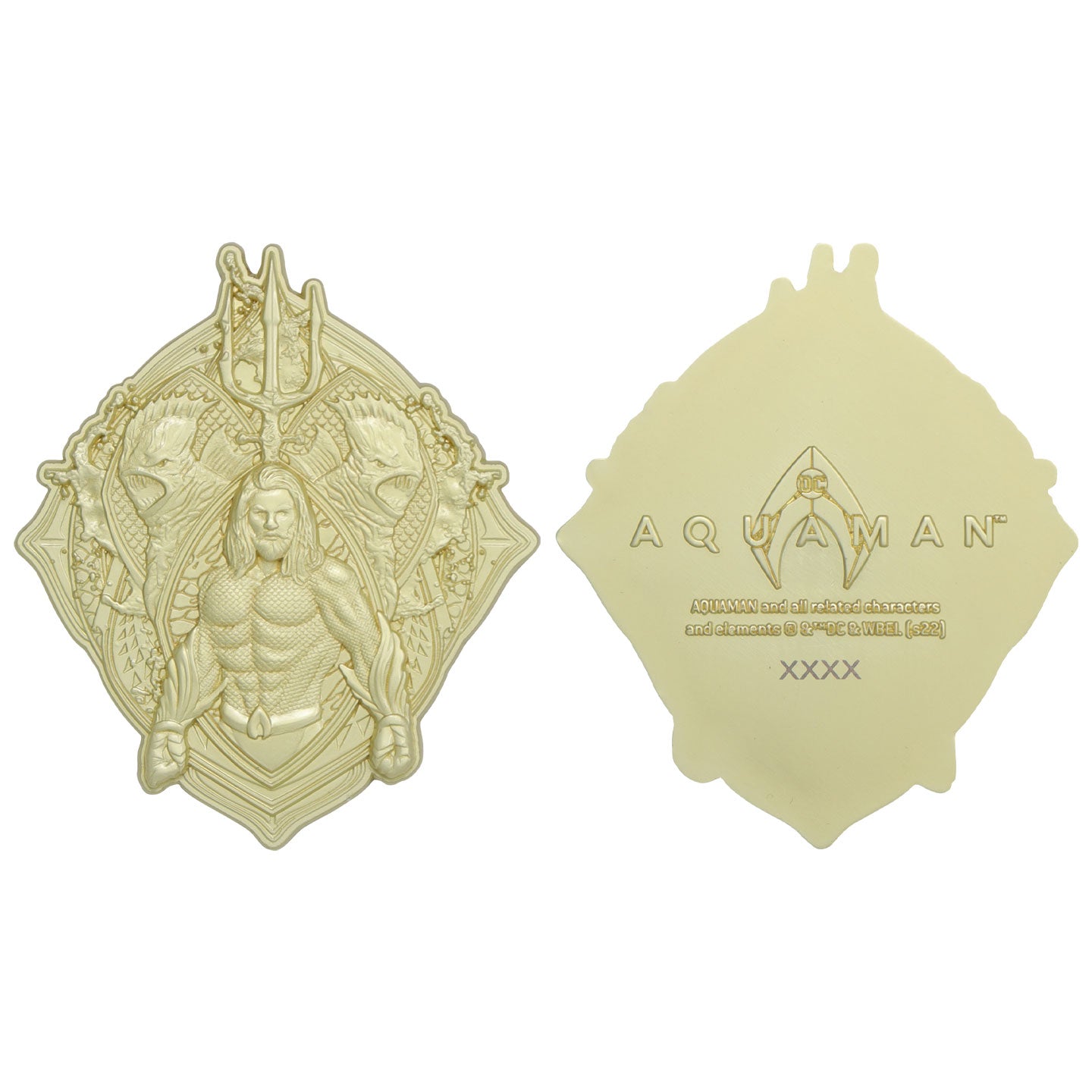 Aquaman collectible metal medallion from Fanattik