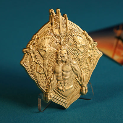 Aquaman collectible metal medallion from Fanattik