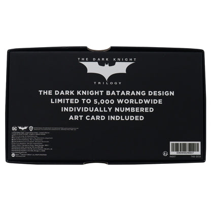 DC The Dark Knight Limited Edition Replica Batarang Packaging Reverse 