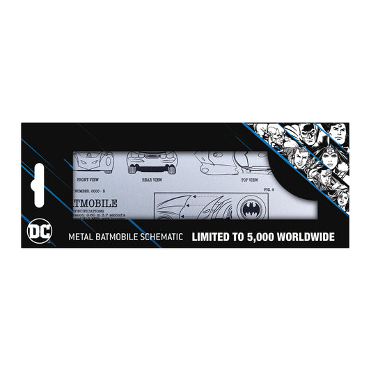 DC Batman Limited Edition Batmobile Schematic Fan-Plate