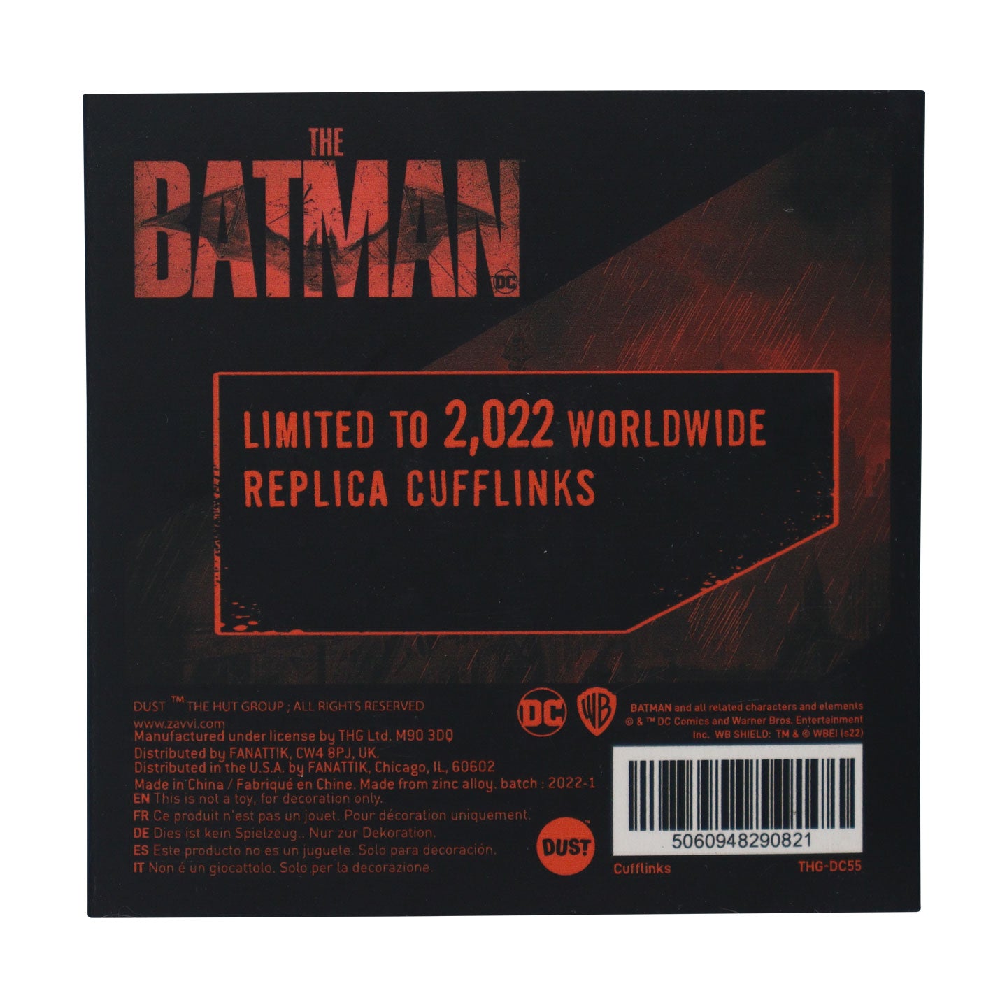 DC The Batman Limited Edition Replica Wayne Cufflinks