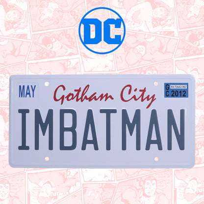 DC Batman Number Plate Tin Sign