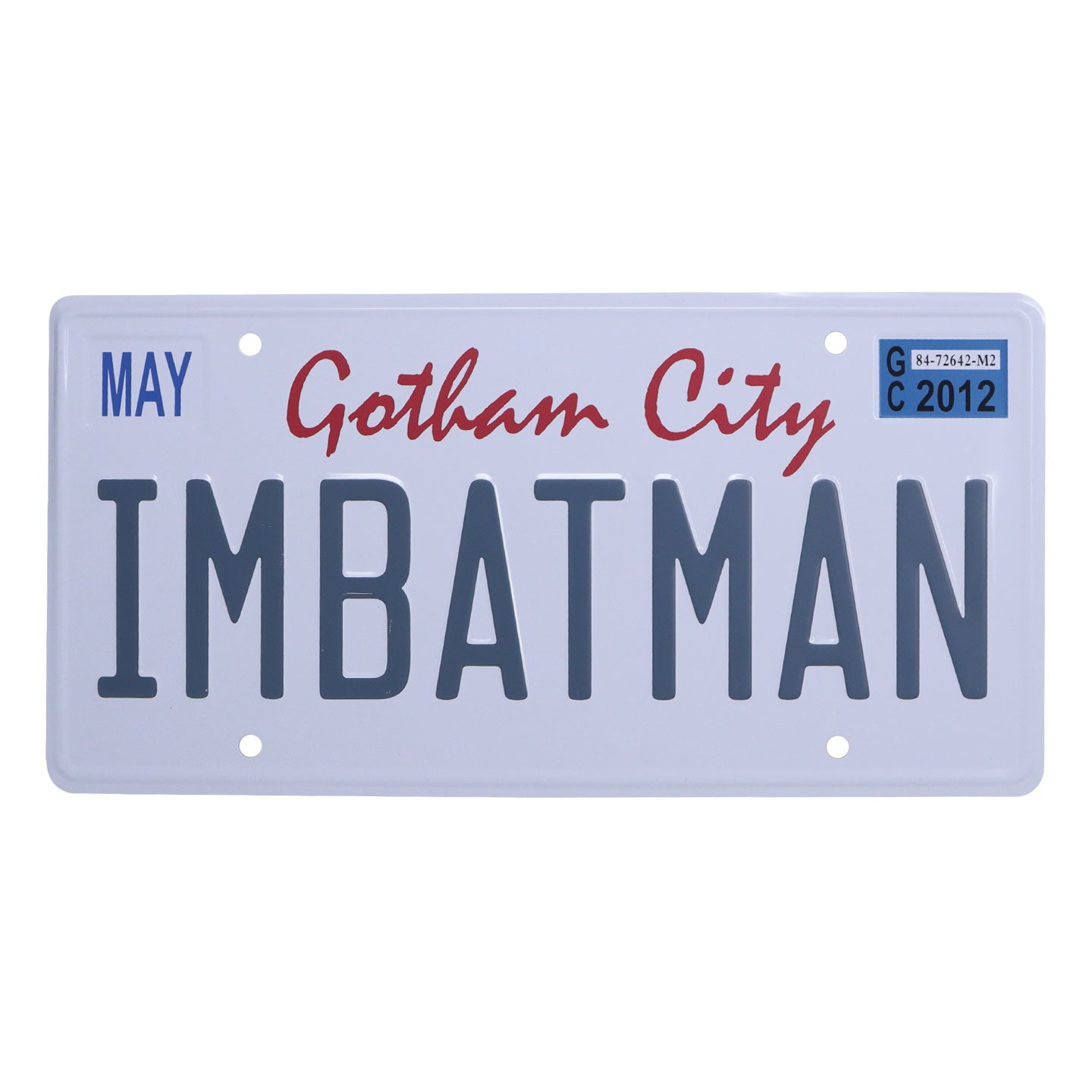 DC Batman Embossed Number Plate Tin Sign