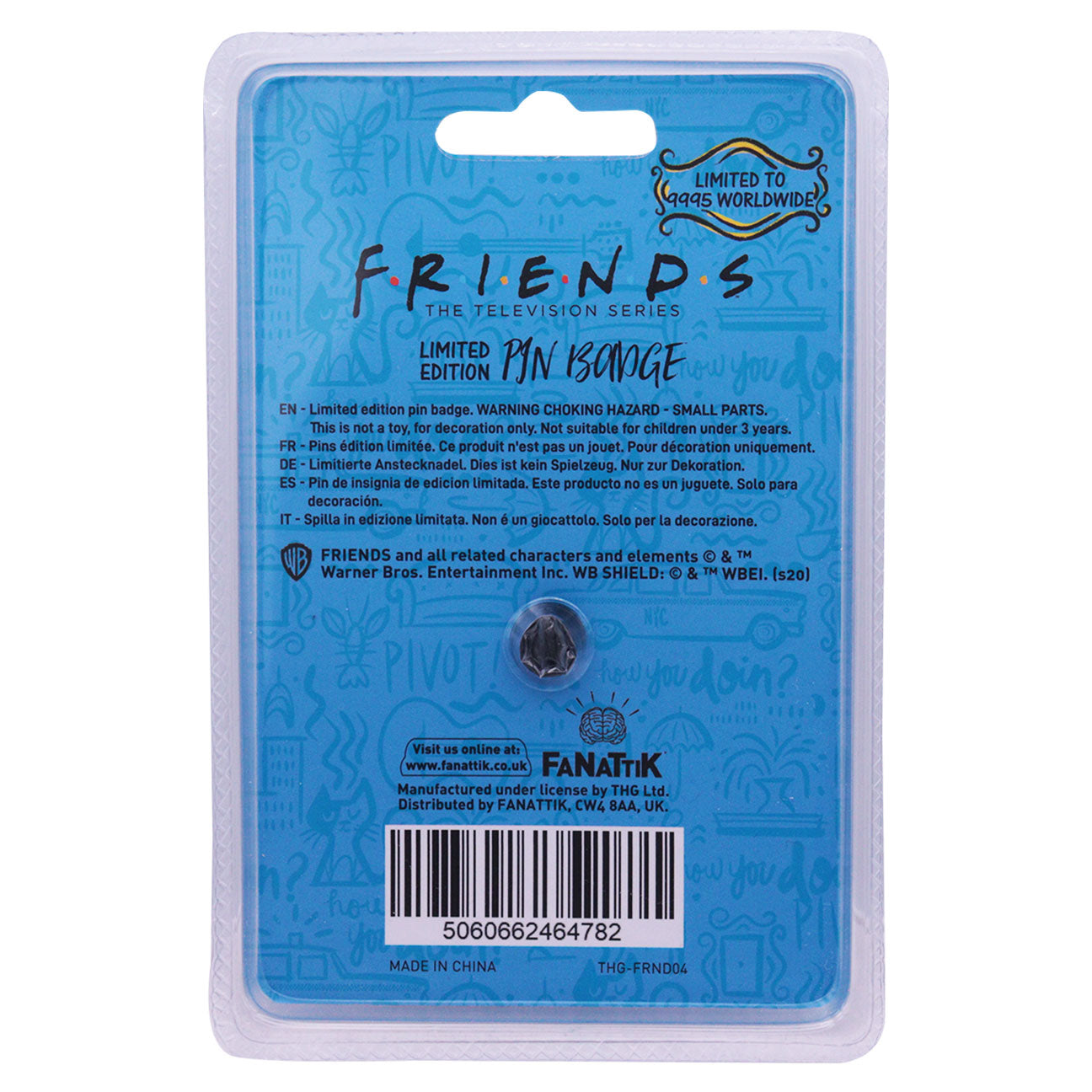 Friends TV Series Hello my name is Regina Phalange limited edition enamel pin badge