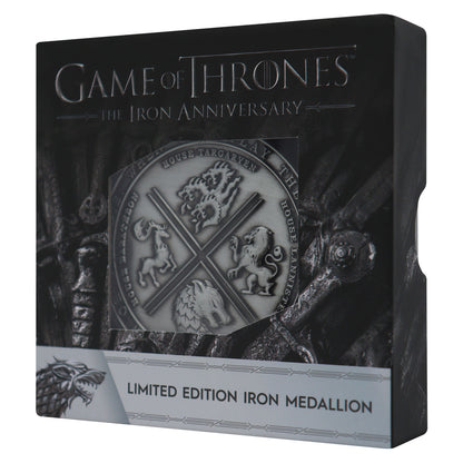 Game of Thrones The Iron Anniversary limited edition iron medallion from Fanattik 