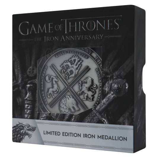 Game of Thrones The Iron Anniversary limited edition iron medallion from Fanattik 