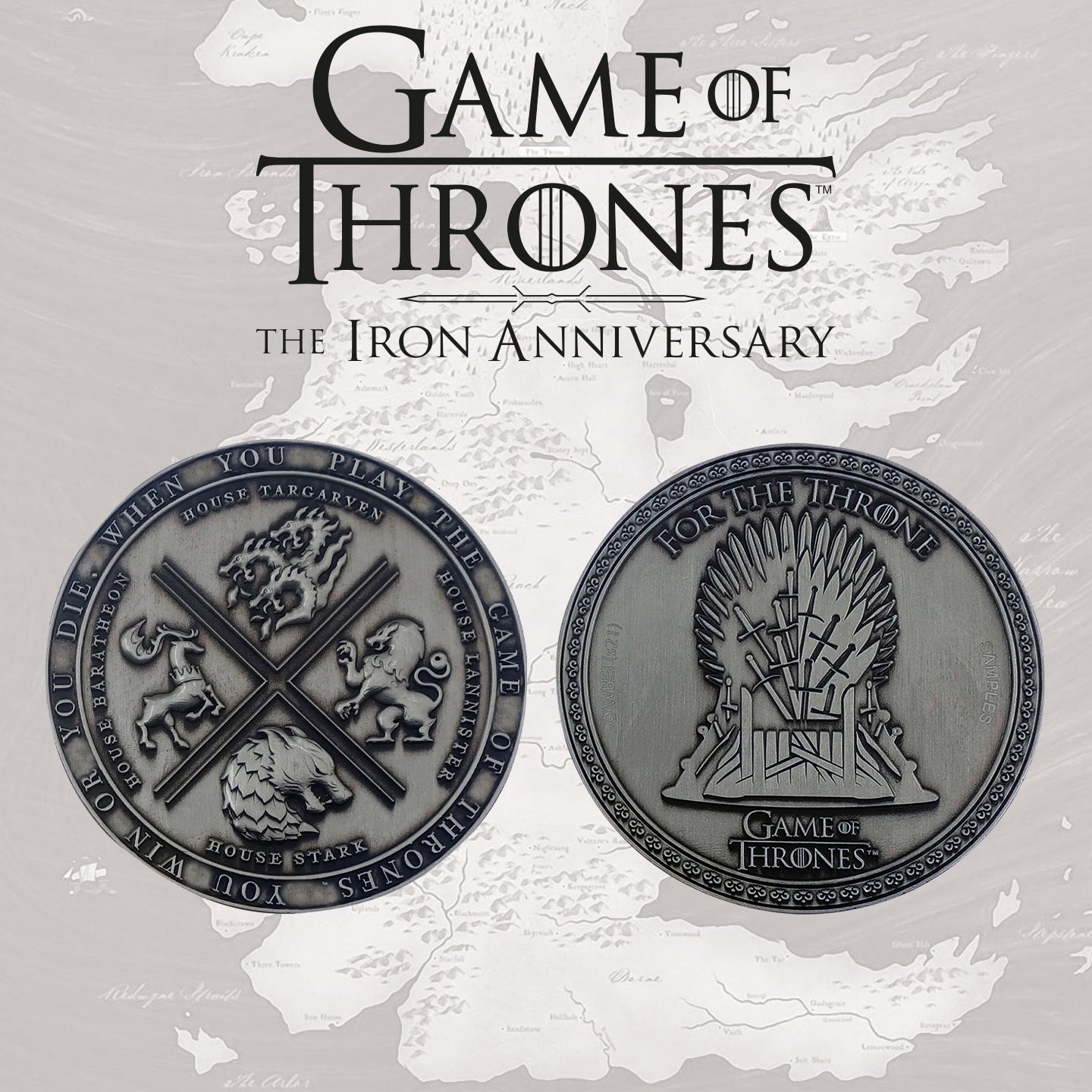 Game of Thrones The Iron Anniversary limited edition iron medallion from Fanattik