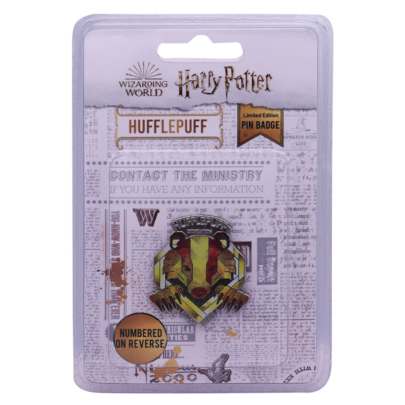 Harry Potter Limited Edition Hufflepuff House Pin Badge