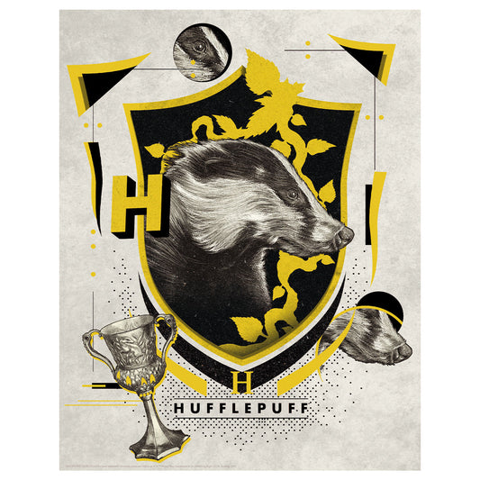 Harry Potter Limited Edition Hufflepuff  14x11"  Art Print