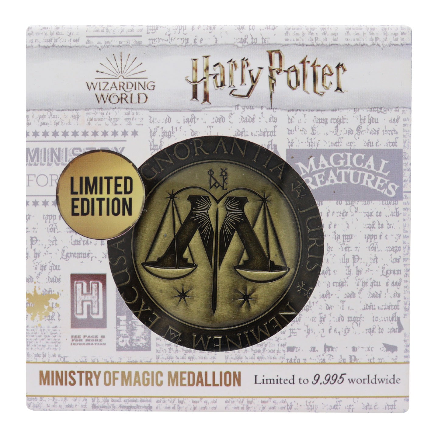 Harry Potter Limited Edition Ministry of Magic Medallion