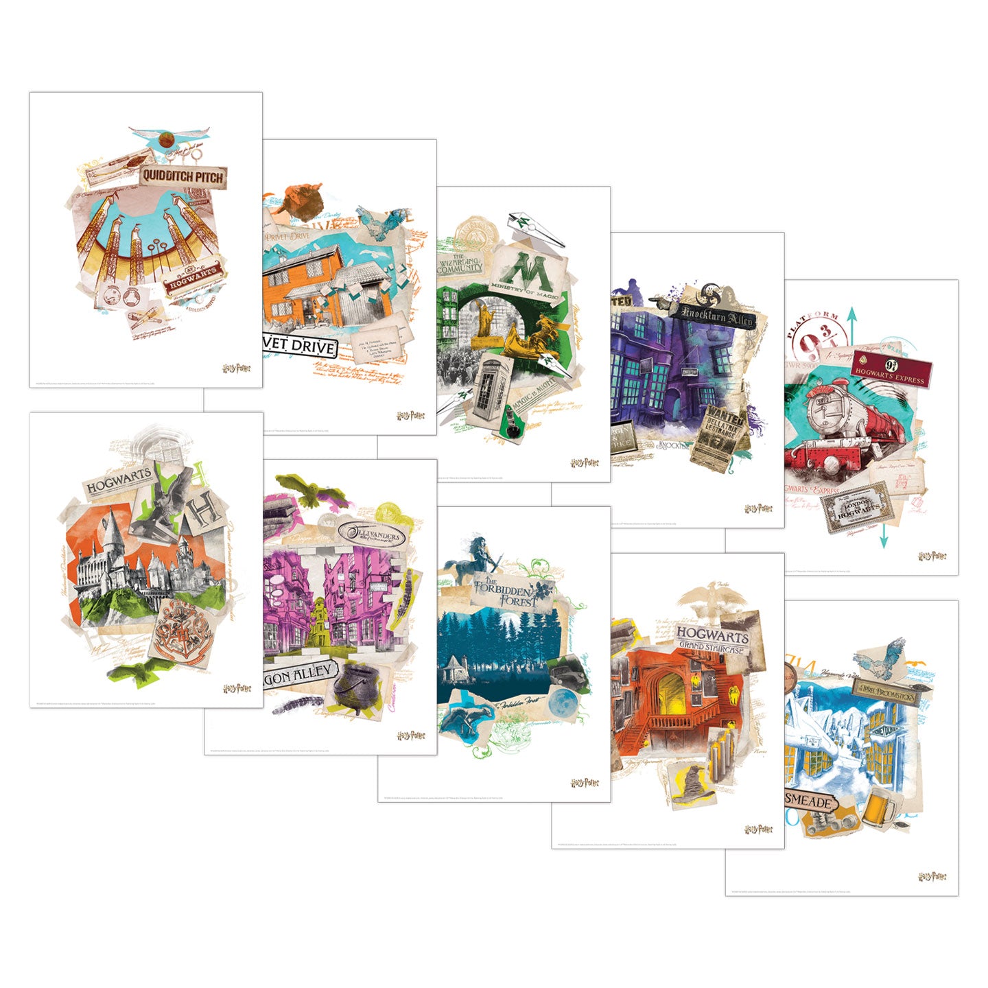 Harry Potter Limited Edition Lithograph Set