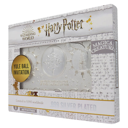 Harry Potter .999 silver plated Yule Ball invitation ticket from Fanattik
