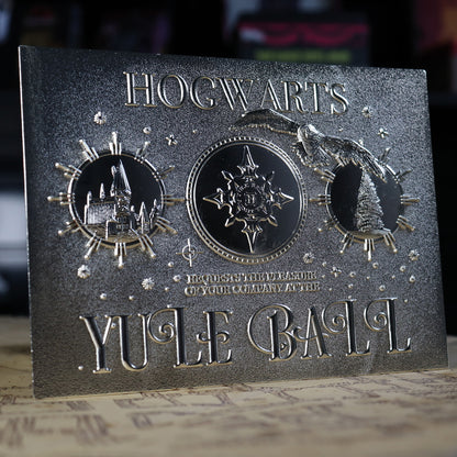 Harry Potter .999 silver plated Yule Ball invitation ticket from Fanattik