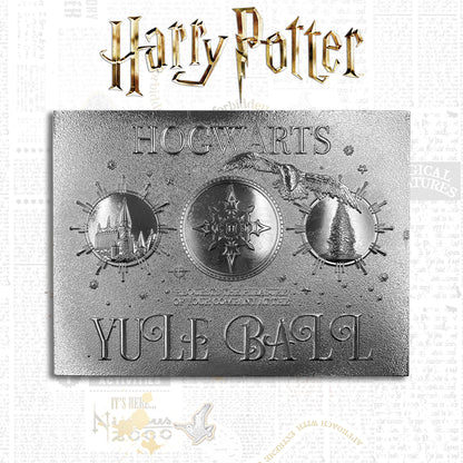 Harry Potter Limited Edition .999 Silver Plated Replica Yule Ball Ticket