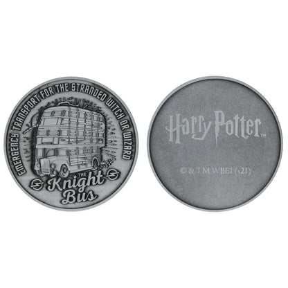 Harry Potter Limited Edition Knight Bus Collectible Metal Medallion