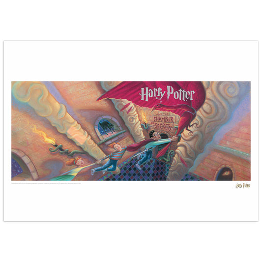 Harry Potter & the Chamber of Secrets Book Cover Artwork Limited Edition Art Print