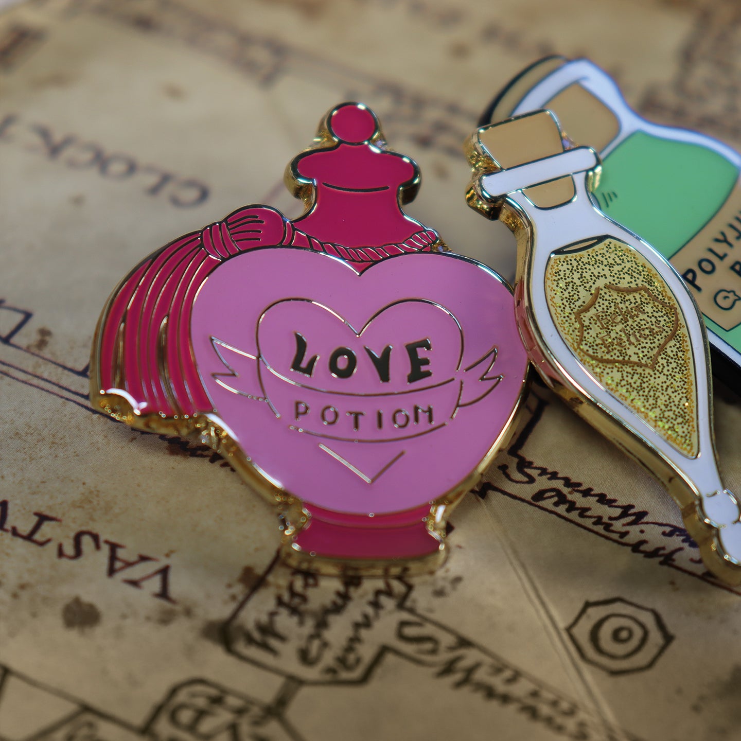 Harry Potter Limited Edition Potions Triple Pin Badge Set