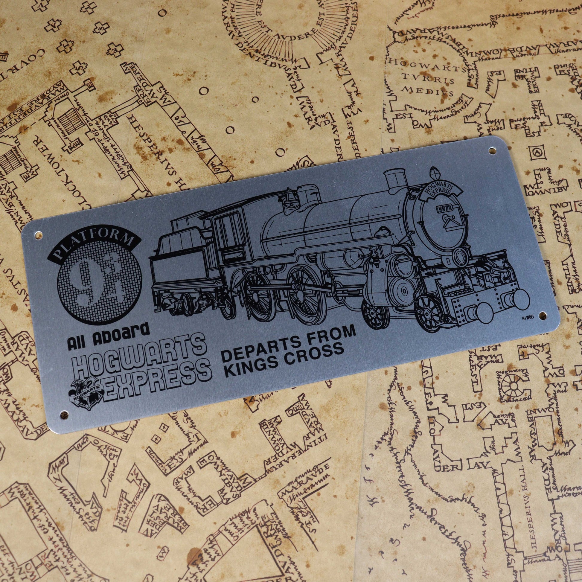 Harry Potter limited edition metal hogwarts express schematic collectible from Fanattik