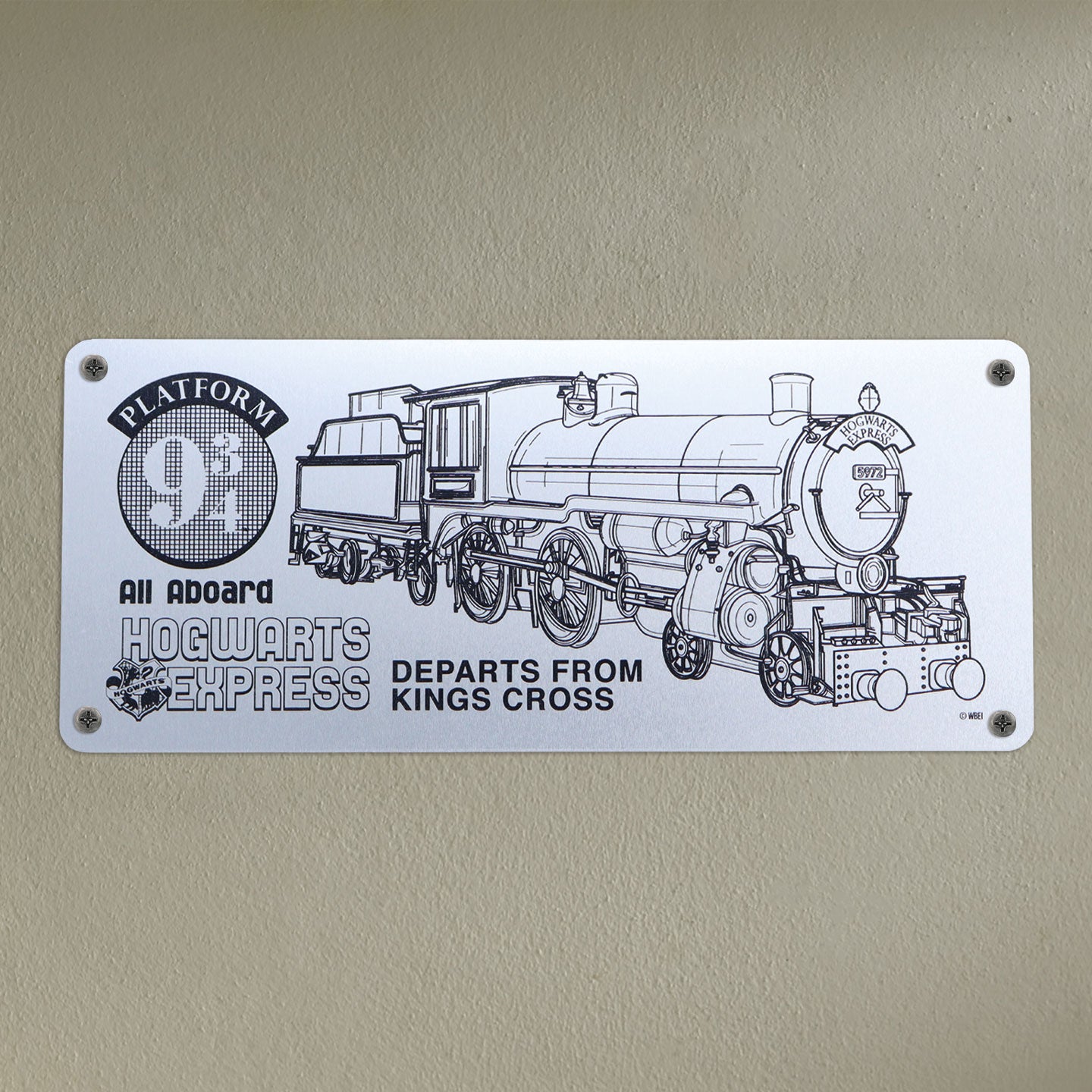 Harry Potter limited edition metal hogwarts express schematic collectible from Fanattik