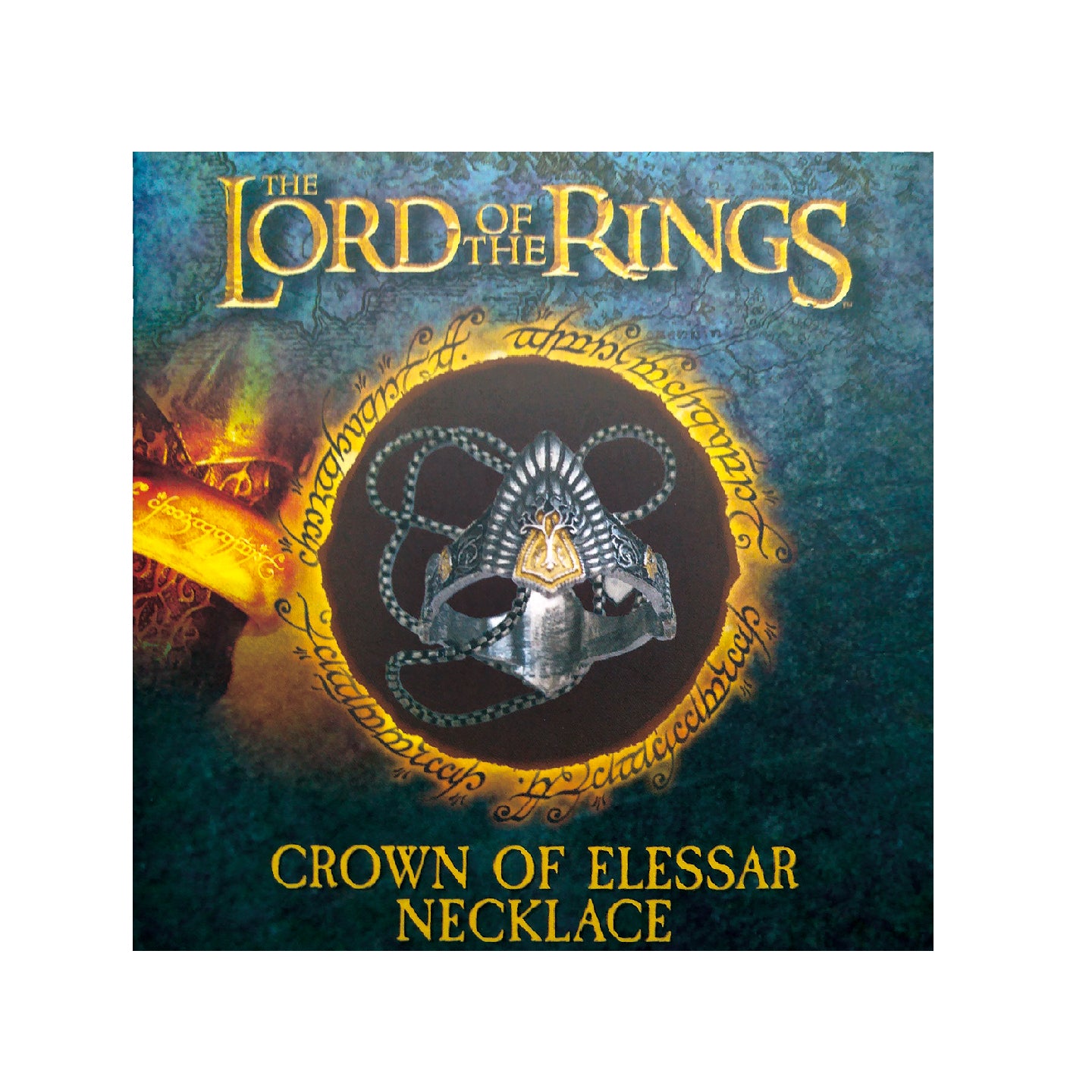 Lord of the Rings Crown of Elessar Metal Replica Necklace