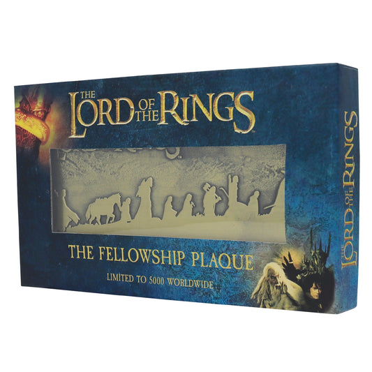 The Lord of the Rings Limited Edition Fellowship Metal Plaque from Fanattik