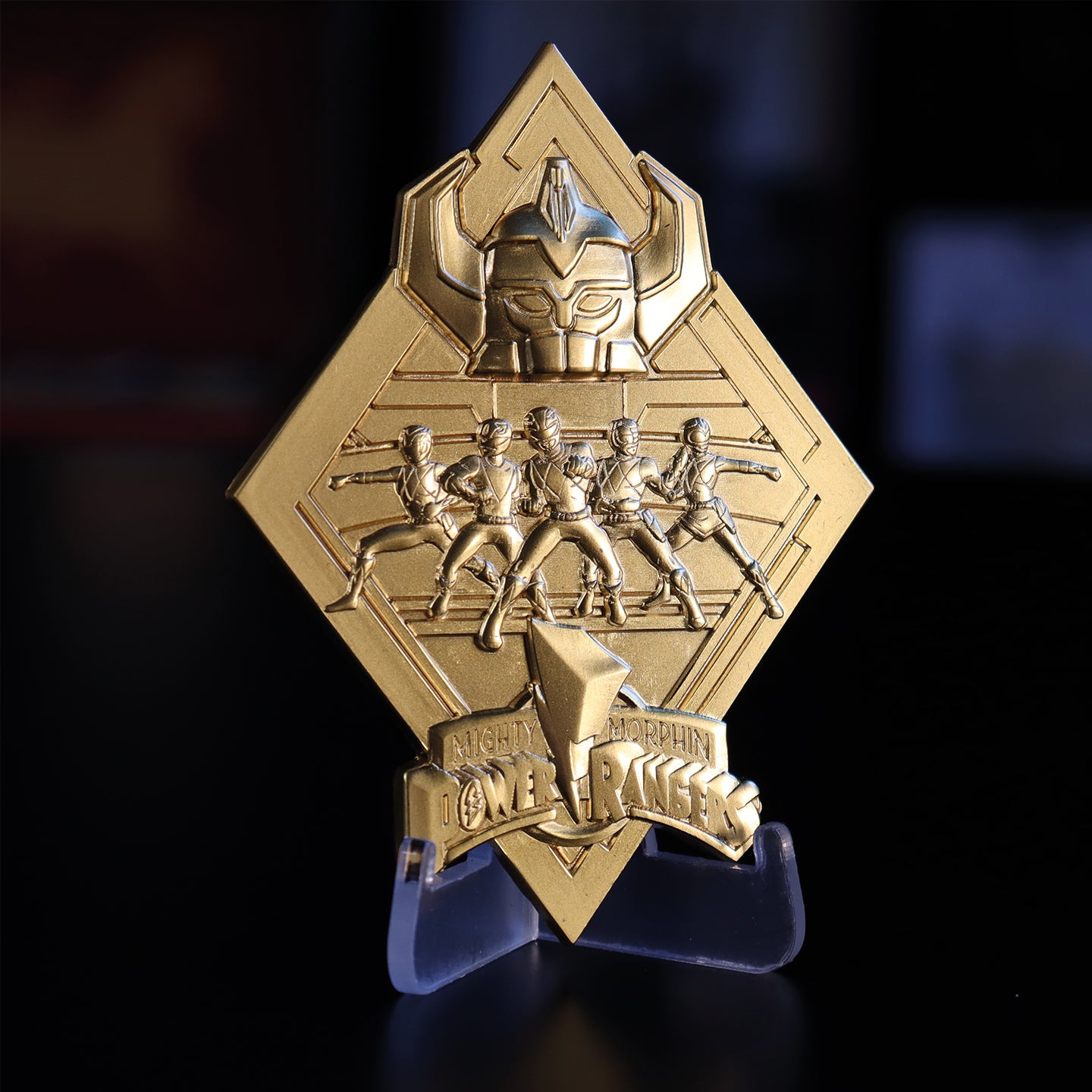 Power Rangers Limited Edition 24k Gold Plated Medallion
