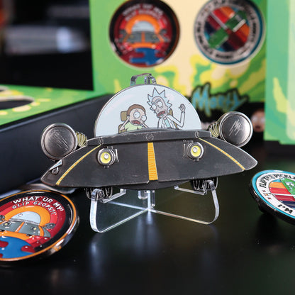 Rick and Morty limited edition spaceship collectible medallion from Fanattik