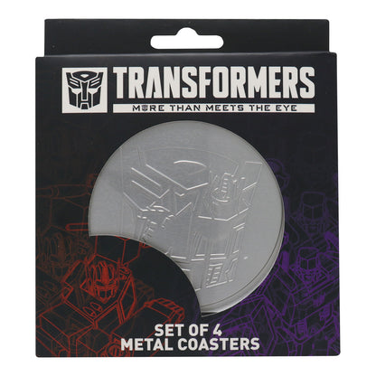 Transformers set of 4 metal coasters from Fanattik