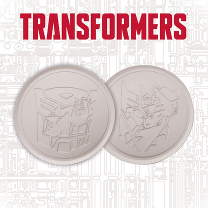 Transformers Set of 4 Embossed Metal Coasters