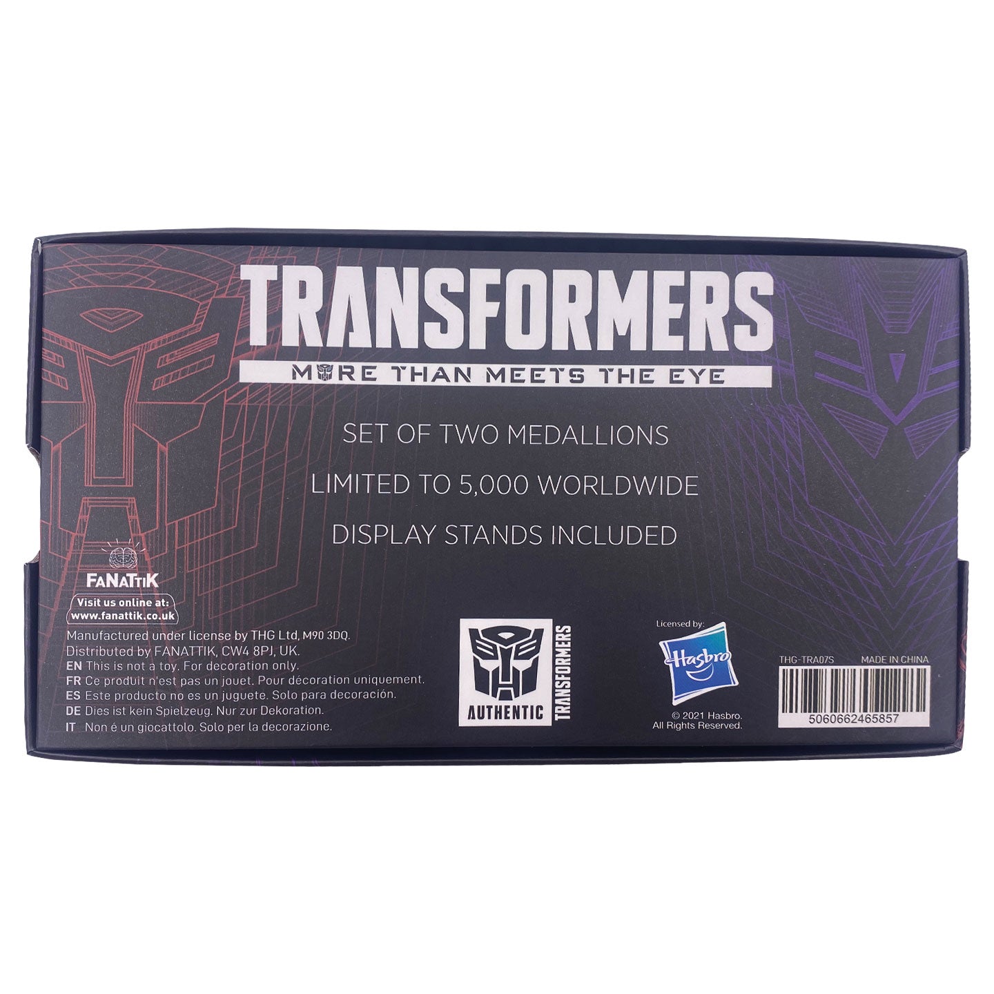 Transformers Limited Edition Medallion Set