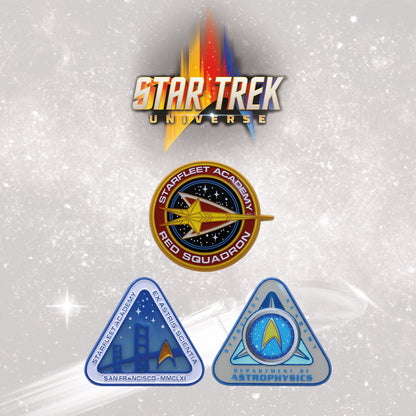 Star Trek Limited Edition Starfleet Academy Triple Pin Badge Set