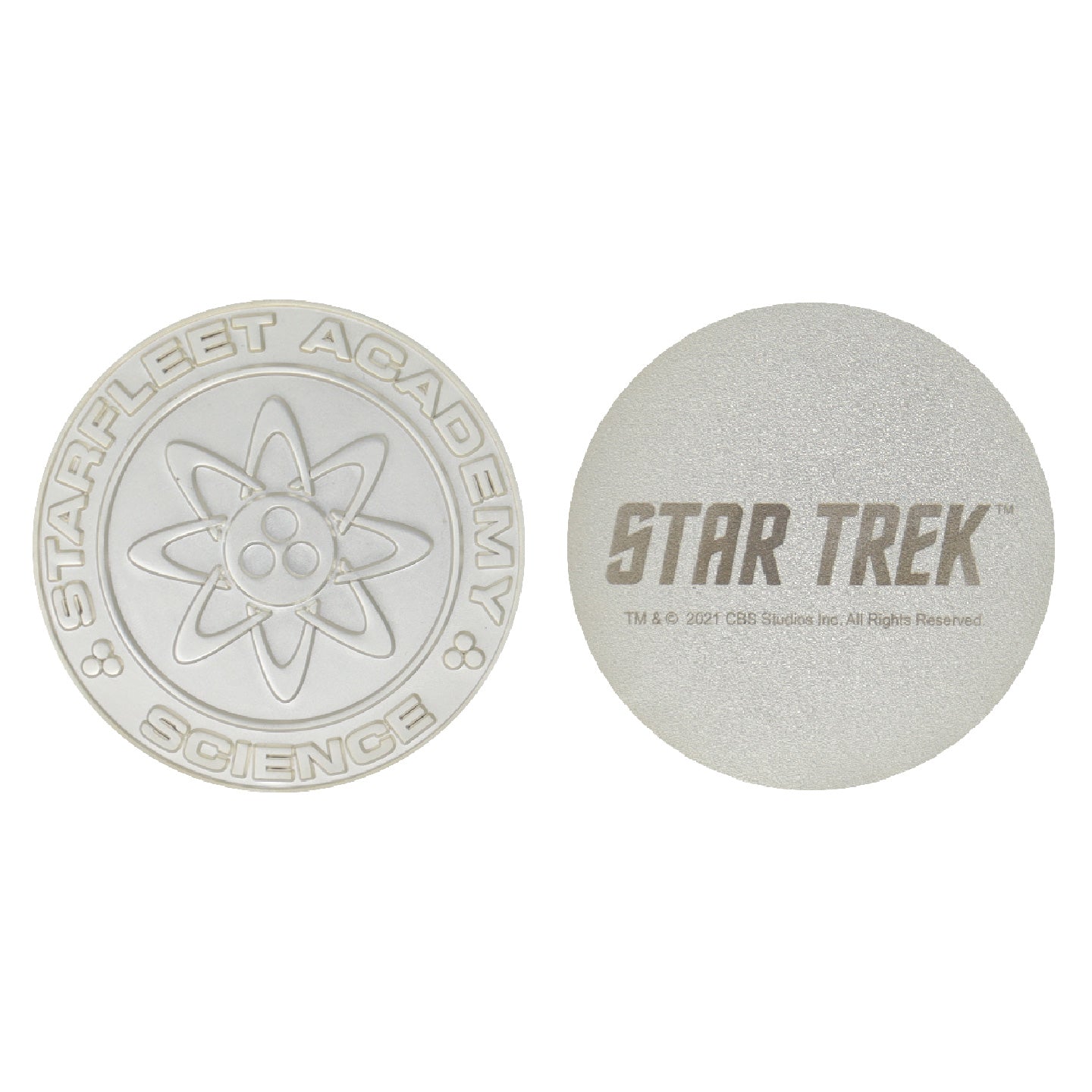 Star Trek Limited Edition .999 Silver Plated Set of 4 Starfleet Divisions Medallion Collection