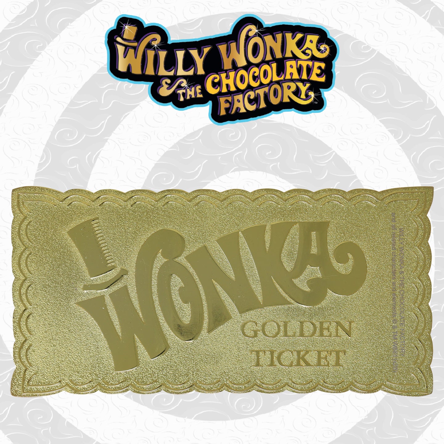 Willy Wonka and the Chocolate Factory Collector's Edition Replica Golden Ticket