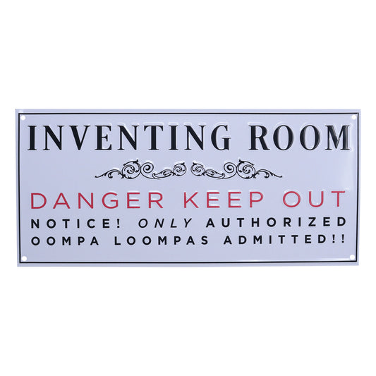 Willy Wonka and the Chocolate Factory Inventing Room Tin Sign