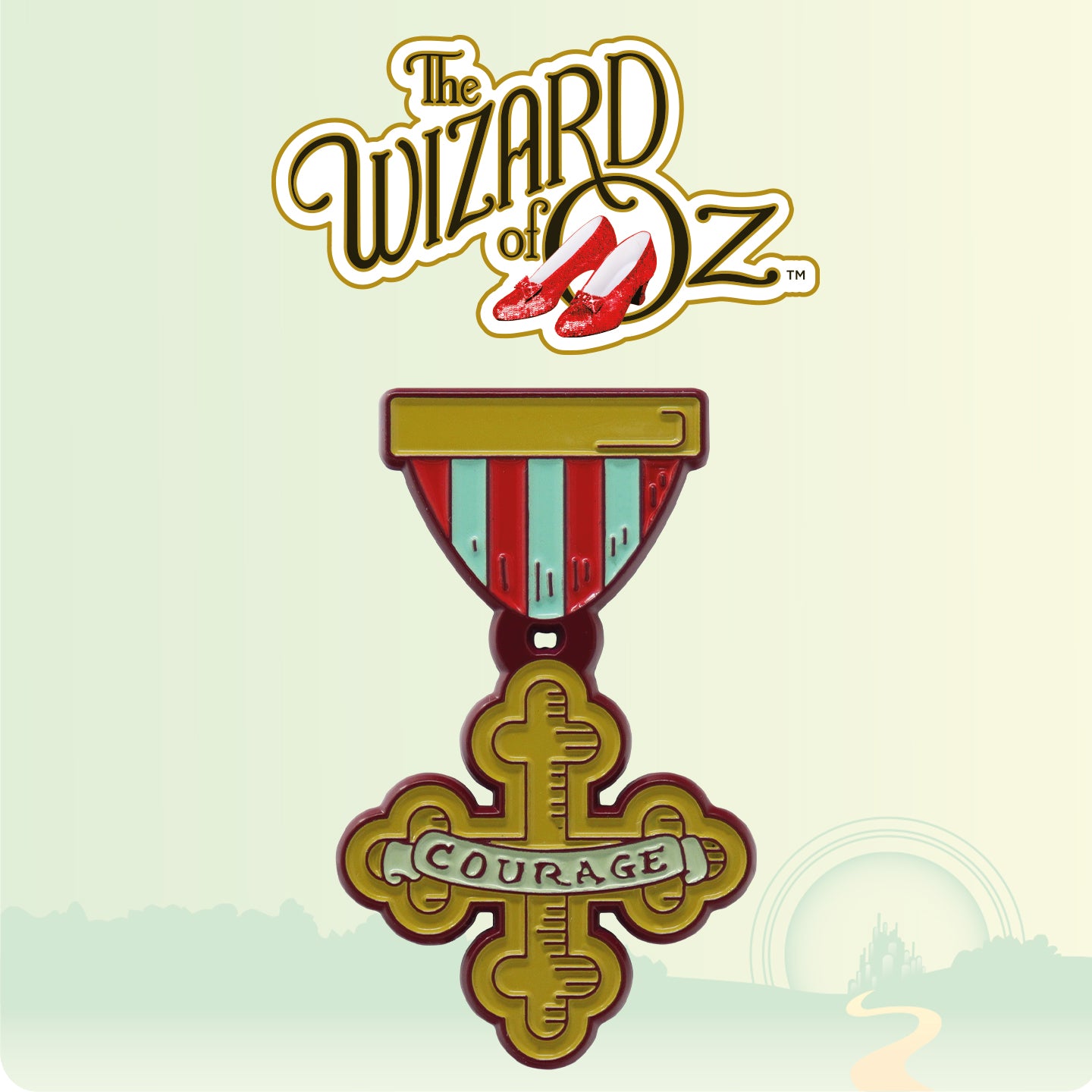 The Wizard of Oz Limited Edition Courage Medal Pin Badge