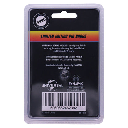 Back to the Future 35th Anniversary Enamel Number Plate Pin Badge